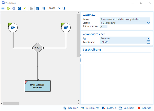 TAIFUN Workflows Adressanlage