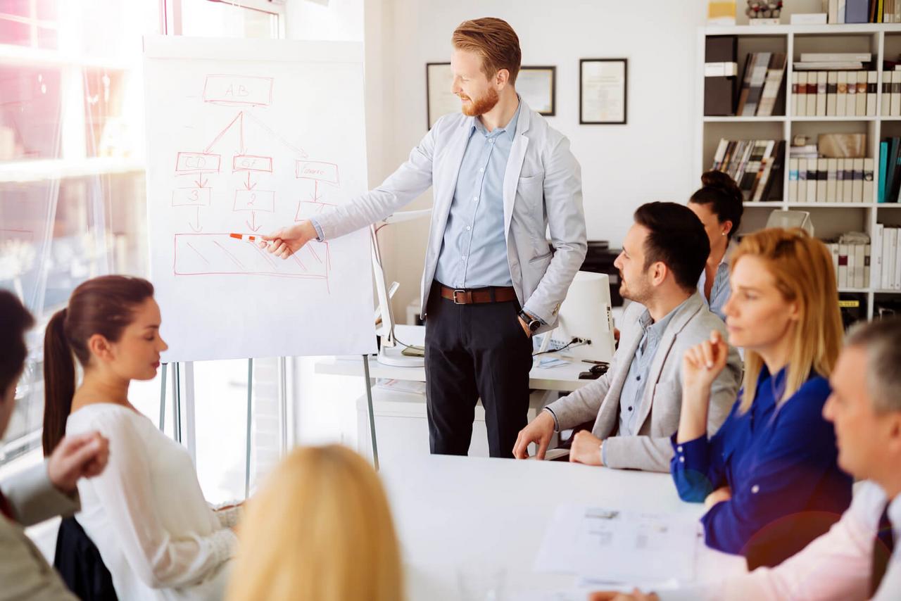 Darstellung einer Präsentation