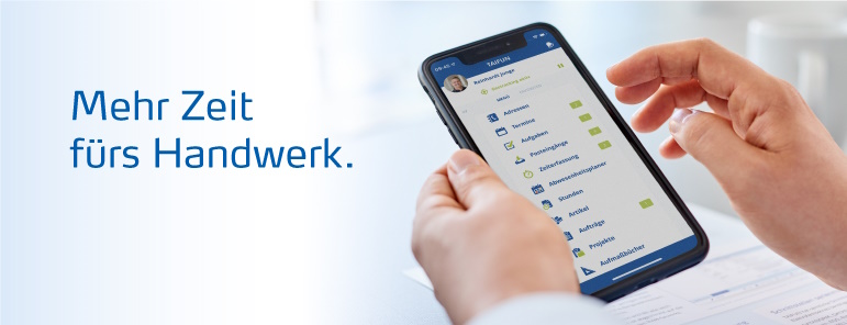Mehr Zeit fürs Handwerk. TAIFUN App
