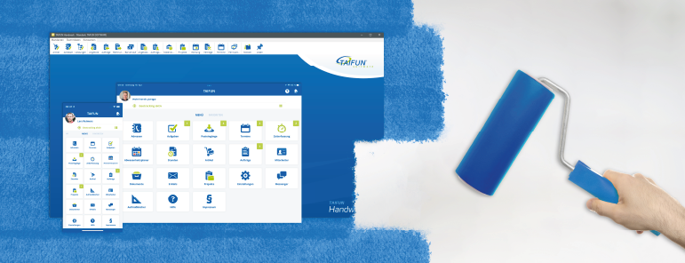 Frische Farbe. Frische Software. TAIFUN für Maler.